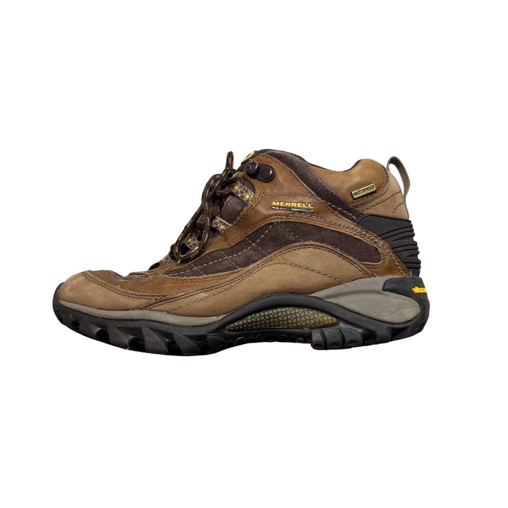 Merrell Siren Mid Waterproof Hiking Boots Womens 6.5 Brown Leather J16038